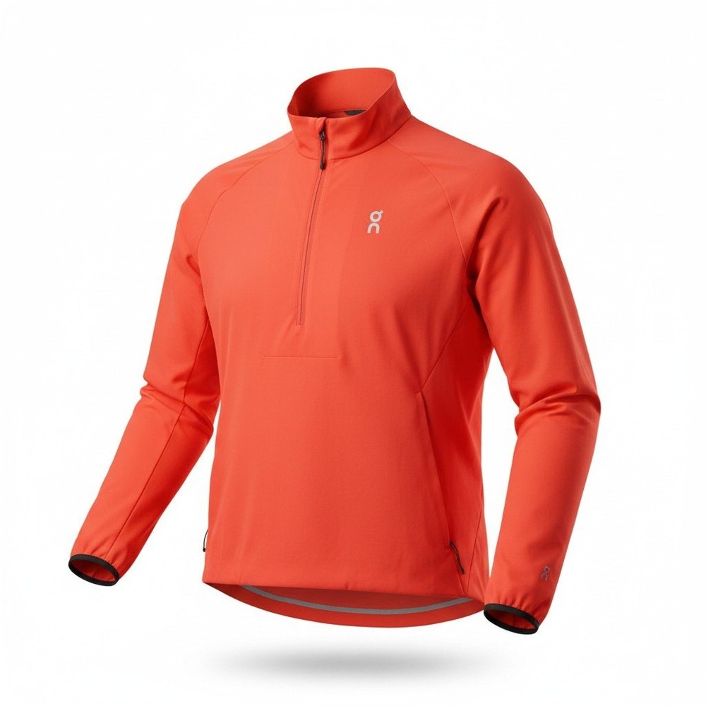 On All-Day 1/2 Zip Jacket Mens XXL Coral Lightweight Running Windbreaker